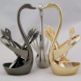 Western-style tableware wholesale gift 5 three-dimensional spoon set solid color creative coffee spoon stainless steel soup spoon detail 4