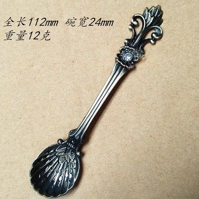 Western-style tableware wholesale gift 6 three-dimensional spoon suit solid color creative coffee spoon stainless steel rice soup spoon fork detail 11