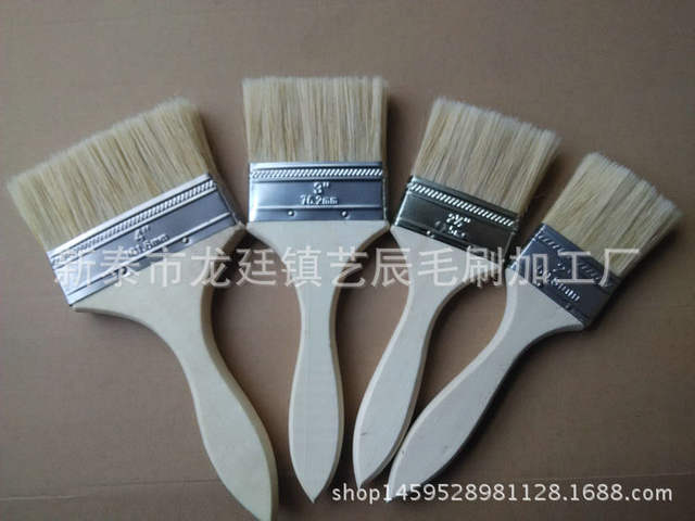 Manufacturer Wholesale Wooden Handle Brushes 1.0inch 2inch 3inch 4inch Paint Brushes Paint Tools Multi-Purpose Brushes Gift Brushes detail 9