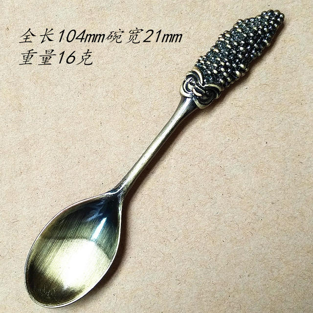 Western-style tableware wholesale gift 6 three-dimensional spoon suit solid color creative coffee spoon stainless steel rice soup spoon fork detail 12