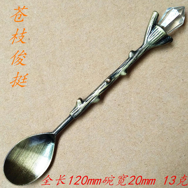 Western-style tableware wholesale gift 6 three-dimensional spoon suit solid color creative coffee spoon stainless steel rice soup spoon fork detail 9