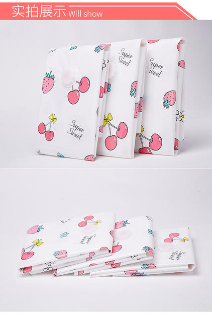 Jiajiale Vacuum Compression Bag Thickened Storage Bag New Girl Cherry Series Single Cotton Clothes Bag detail 11