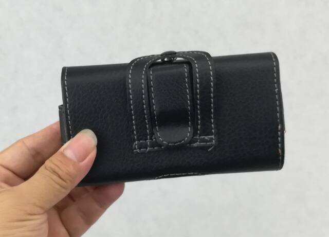 Mobile phone waist bag belt waist hanging mobile phone protective case bag old man-machine domestic machine waist hanging leather case manufacturer detail 3