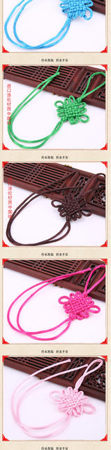 Chinese Knot Small Chinese Knot Semi-Finished Plate Ancient Knot Handicraft Hanging Ornaments Chinese Knot Tassel Manufacturer Wholesale detail 6