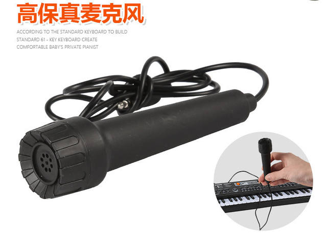 Children's Digital Keyboard Musical Instrument 61-Key Multi-Function with Microphone Photo Studio Educational Toy Gift Piano with Power Supply detail 8