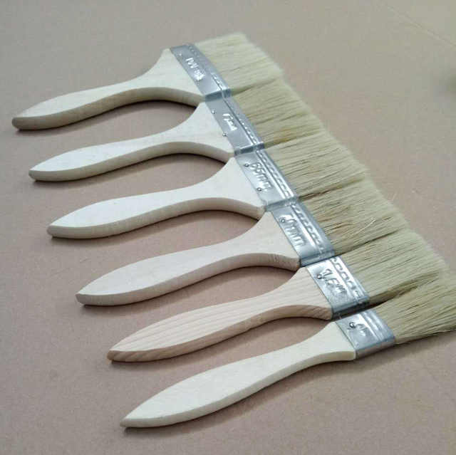 Manufacturer Wholesale Wooden Handle Brushes 1.0inch 2inch 3inch 4inch Paint Brushes Paint Tools Multi-Purpose Brushes Gift Brushes detail 8