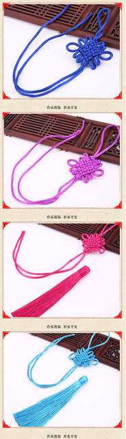 Chinese Knot Small Chinese Knot Semi-Finished Plate Ancient Knot Handicraft Hanging Ornaments Chinese Knot Tassel Manufacturer Wholesale detail 7