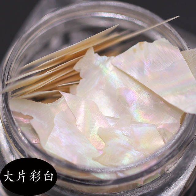 Ultra-Thin Mother-Of-Pearl Manicure Shell Pieces, Natural Asymmetrical Extra-Thin Shell Fragments, Snail Fine Manicure Clam Shell Jewelry Wholesale detail 9