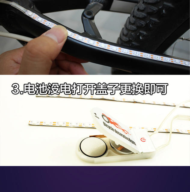 Bicycle Decorative Light Bicycle Tail Light Mountain Bike Light Dead Flying Light Warning Light Frame Light Shelf Tail Light detail 10