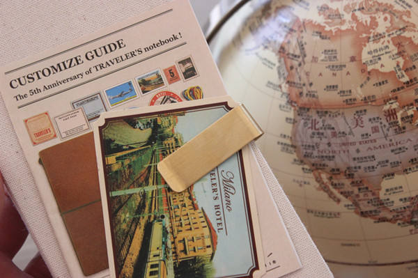 Brass clip banknote clip wallet notebook clip stationery bill clip stainless steel pen clip vintage accessories metal clip detail 3