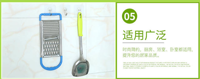 Sticky Hook Suction Card Three Pack Pattern Transparent Candy Color Brushed Gold and Silver Supermarket Supply Traceless Hook detail 10