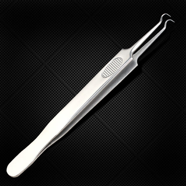 Cross-Border Stainless Steel Curved Mouth Acne Clip Acne Needle to Remove Acne Acne Needle Set Cell Clip Beauty Tool detail 10