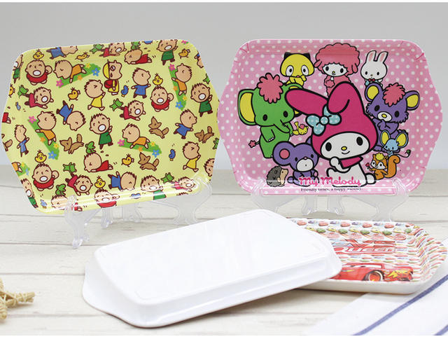 Creative new melamine resin tray porcelain plate cartoon cute creative tray melamine dish tableware detail 10
