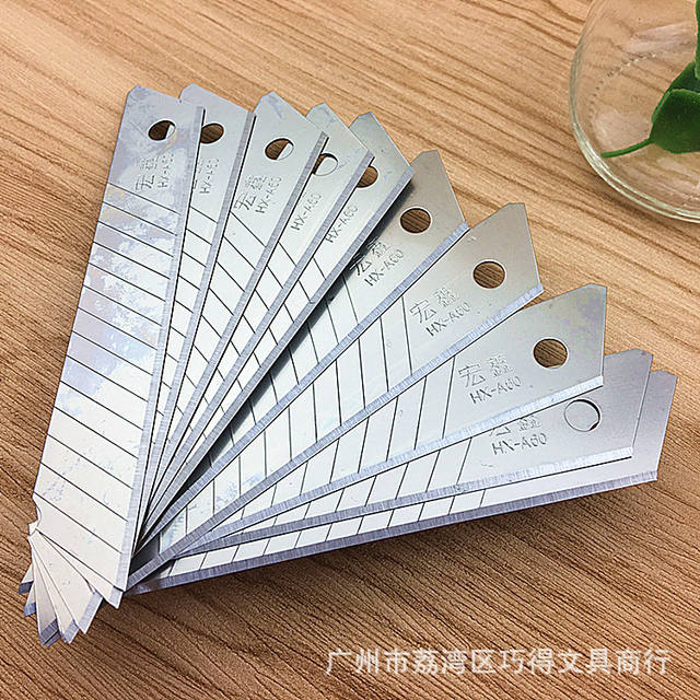 Hongxin Replacement Blade 0.6mm Thickeneded Meson Utility Blade Large 18mm Wide Tool Knife Blade Large Blade detail 5
