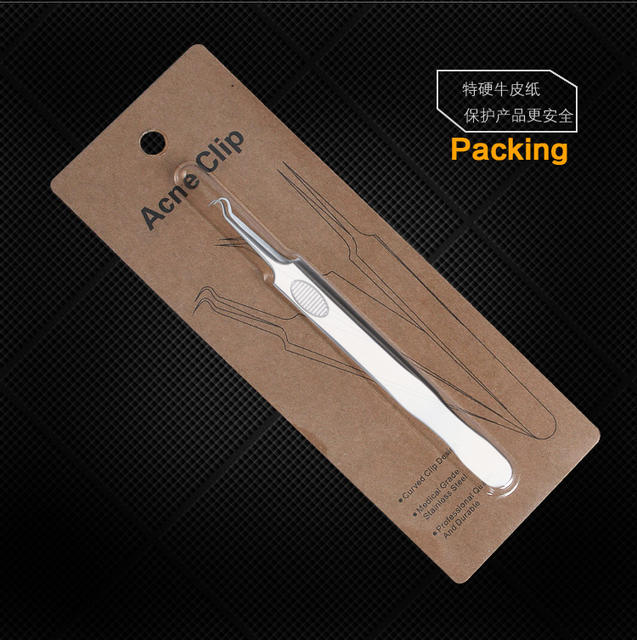 Cross-Border Stainless Steel Curved Mouth Acne Clip Acne Needle to Remove Acne Acne Needle Set Cell Clip Beauty Tool detail 9