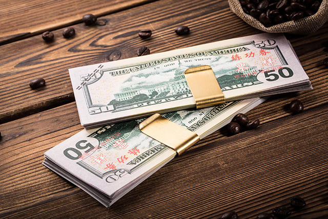 Brass clip banknote clip wallet notebook clip stationery bill clip stainless steel pen clip vintage accessories metal clip detail 5