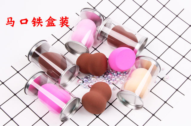 Factory Direct beauty Egg gourd powder puff water drop powder puff makeup egg makeup egg oblique cut sponge powder puff detail 3