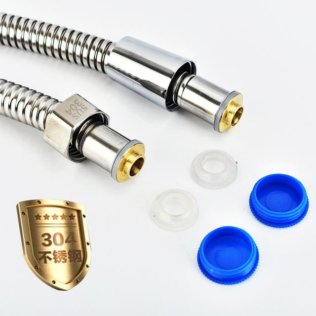 Stainless steel shower hose shower hose explosion-proof shower nozzle water pipe electroplated metal hose 1.5 m 3 m detail 6