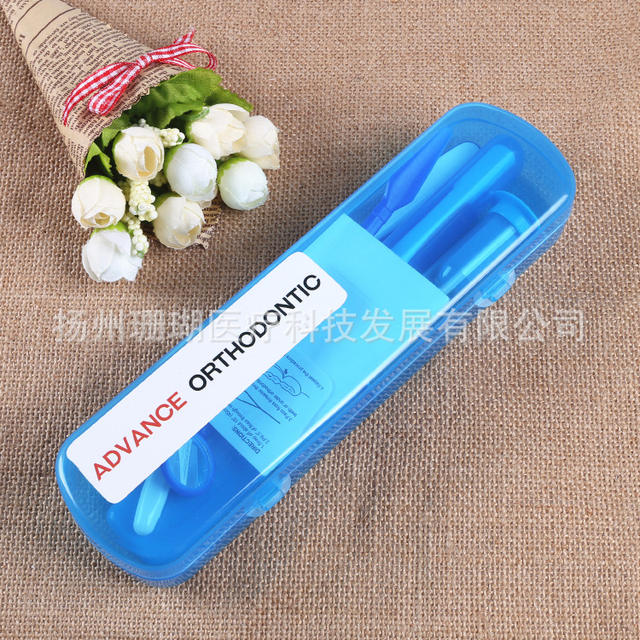 Oral care orthodontic suit correction tooth concave groove orthodontic soft bristle toothbrush orthodontic wax dental floss tractor detail 5