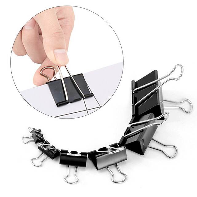 Factory Sells Black Metal Binder Clips, Document Clips, Office Stationery, and Mixed Storage Clips detail 8