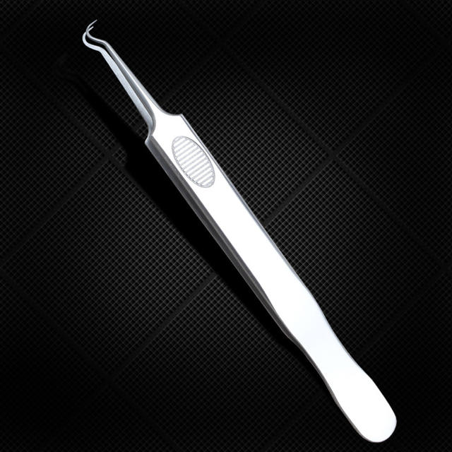Cross-Border Stainless Steel Curved Mouth Acne Clip Acne Needle to Remove Acne Acne Needle Set Cell Clip Beauty Tool detail 12