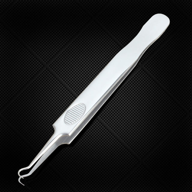 Cross-Border Stainless Steel Curved Mouth Acne Clip Acne Needle to Remove Acne Acne Needle Set Cell Clip Beauty Tool detail 11