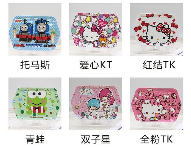 Creative new melamine resin tray porcelain plate cartoon cute creative tray melamine dish tableware detail 4