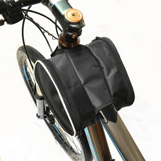 New self-propelled car beam bag mountain front bag saddle bag wear-resistant waterproof tube bag factory car bag riding equipment detail 2