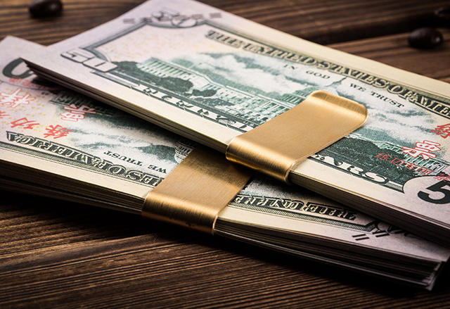 Brass clip banknote clip wallet notebook clip stationery bill clip stainless steel pen clip vintage accessories metal clip detail 6