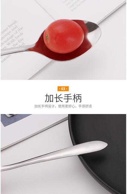 Stainless Steel Watermelon Spoon Household Eating Spoon Western Dessert Cake Coffee Spoon Mixing Spoon Can Be Printed with Logo detail 6