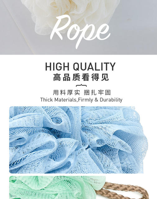 Cm Source Manufacturer 50g Bath Ball Simple Bath Flower Large Foam Bath Flower Bath Unisex detail 7