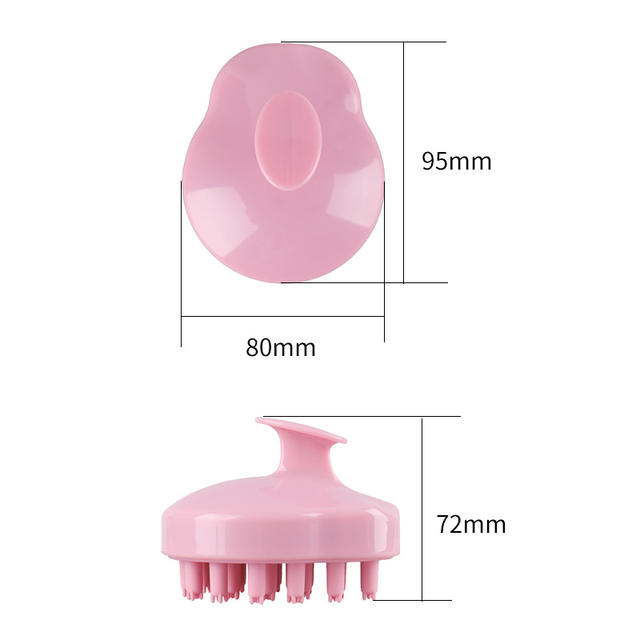 Cross-Border Popular Beauty Product: Silicone Shampoo Brush with Essential Oils for Cleaning the Scalp, Beauty Hair Care Silicone Brush, Shampoo Comb detail 12