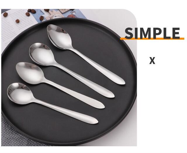 Stainless Steel Watermelon Spoon Household Eating Spoon Western Dessert Cake Coffee Spoon Mixing Spoon Can Be Printed with Logo detail 3