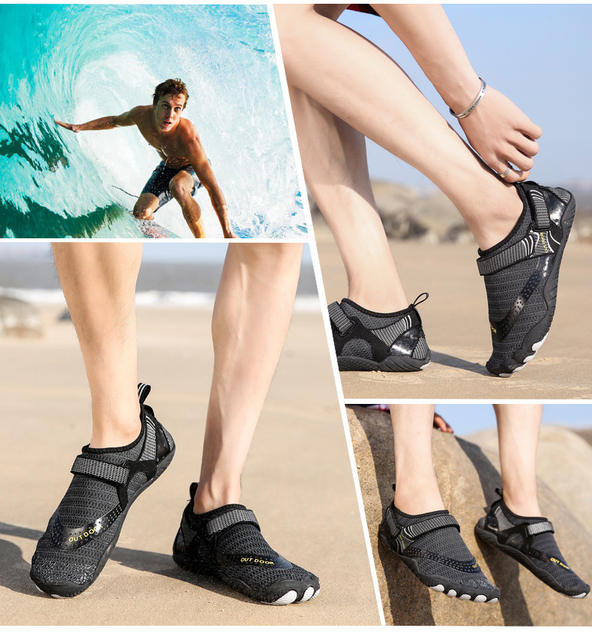 Outdoor Tracing Shoes Wading Beach Shoes Barefoot Diving Water Ski Shoes Swimming Fitness Cycling Climbing Five Finger Shoes detail 5