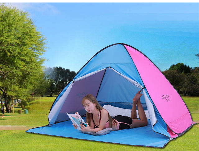 Full-automatic Free-build Tourism Seaside Beach Sunshade Quick-open Outdoor Picnic Ultra-light Simple Children's Small Tent Rain detail 5