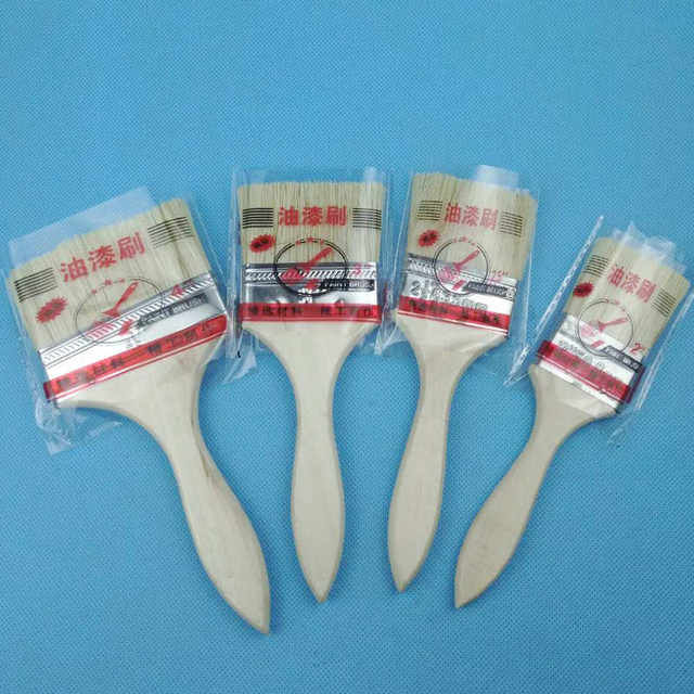 Manufacturer Wholesale Wooden Handle Brushes 1.0inch 2inch 3inch 4inch Paint Brushes Paint Tools Multi-Purpose Brushes Gift Brushes detail 12