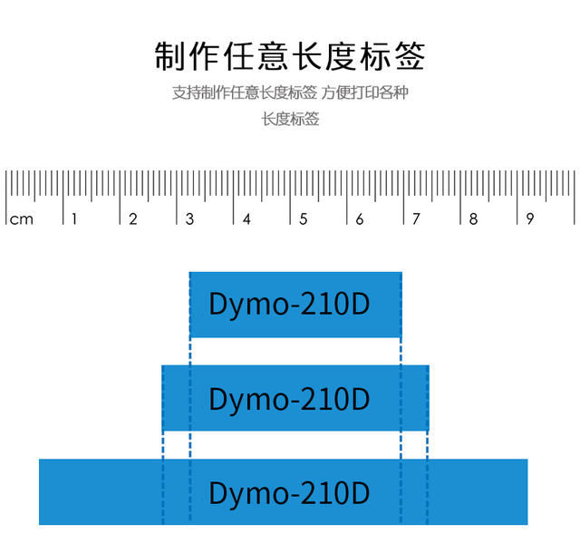 Dymo Delta LabelManager210D Adhesive Cable Label Printer LM160/LM280/420P detail 2