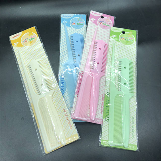Double-sided knife hair cutting comb pointed tail comb suit hair cutting knife hair bangs thinning device pet comb detail 4