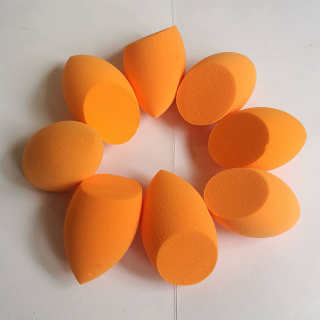 rt Home Beauty Egg Super Soft Does Not Eat Pink Orange Slant Water Drops Powder Puff Dry and Wet Dual-use Makeup Egg Micro-blemish Egg