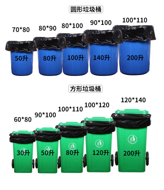 Large garbage bags wholesale thickened extra large hotel property sanitation oversized plastic bags disposable large garbage bags detail 12
