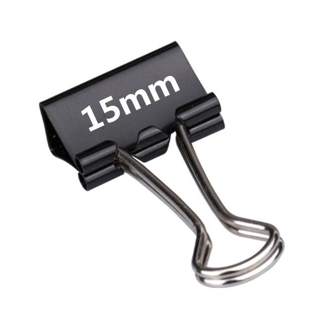 Factory Sells Black Metal Binder Clips, Document Clips, Office Stationery, and Mixed Storage Clips