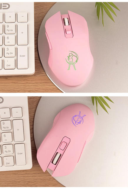 Immersive Experience Rgb Light-Up Mouse Wireless Sailor Moon Mouse Pc Computer Mouse Gaming Mouse detail 12