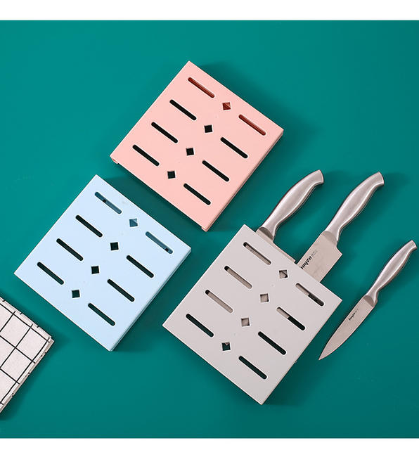 No-Drill Knife Holder Kitchen Storage Rack Knife Socket Wall-Mounted Storage Rack detail 9