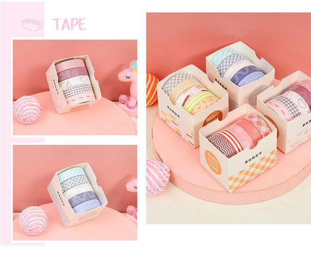 Wheat Youth hand account tape gift set 12 hand account book decoration materials and paper tape stickers wholesale detail 6