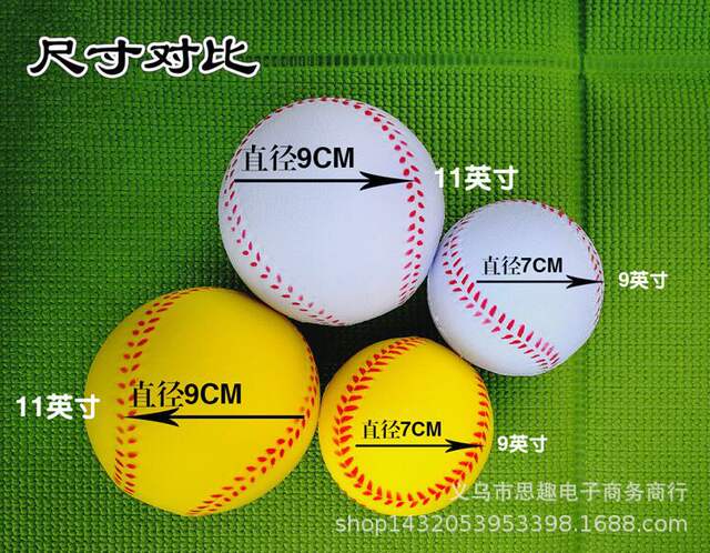 Soft baseball PU baseball foam baseball elastic ball PU sponge solid pressure softball student baseball soft ball detail 6