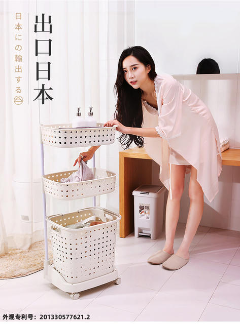 Arnold Manufacturer Wholesale Plastic Dirty Clothes Basket Laundry Basket Storage Basket Dirty Clothes Basket Household Dirty Clothes Storage Bucket detail 3