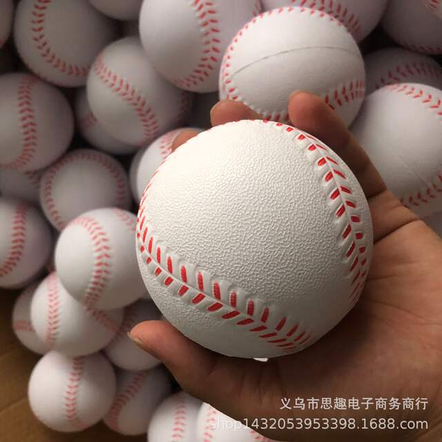 Soft baseball PU baseball foam baseball elastic ball PU sponge solid pressure softball student baseball soft ball detail 7