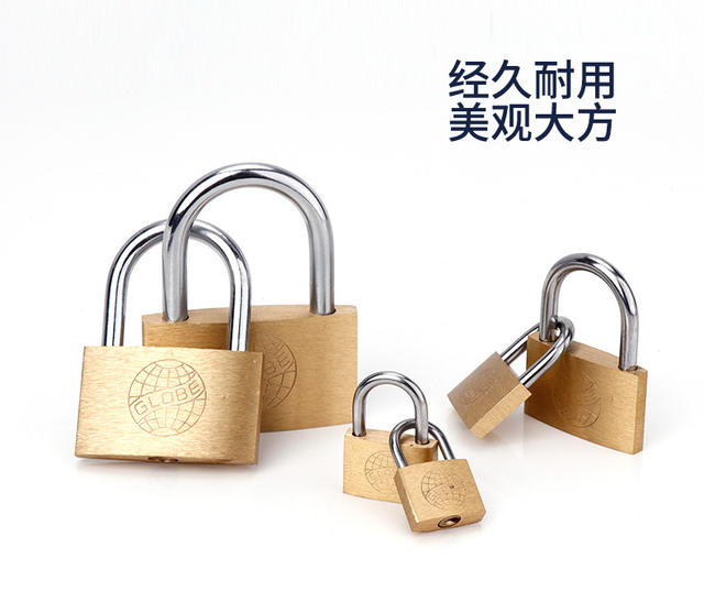 Earth copper padlock small lock copper lock small lock box lock cabinet door lock 20 25 30 40 50 60mm detail 3