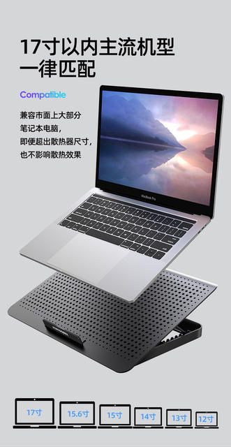 Cooler Master A18 Laptop Cooling Pad High-Power Aluminum Alloy Business Laptop Stand detail 9