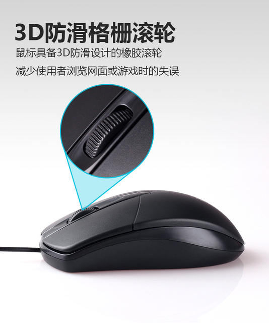 Mi Wolf M1 Mouse USB Wired Home Office Business Heavy Use Desktop Laptop Optical Mouse detail 11